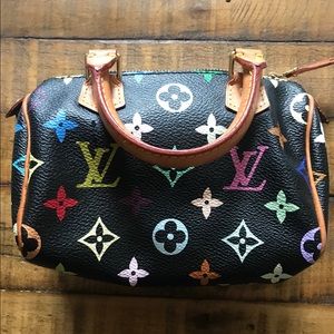 Monogram multicolore LV mini speedy